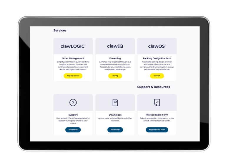 image of the dashboard for MyPanelClaw