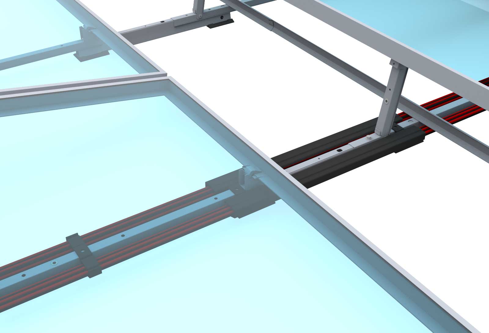 Flat Roof Wire Management - PanelClaw